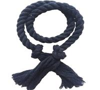 NJIEzhao 2Pcs Handmade Tassel Curtain Tieback Multicolor Buckles Household Decorative Accessories Hand Cotton Linen Rope Embrasses en Corde pour Rideaux(Deep Cyan)