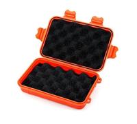 NJIEzhao Boîte à Outils scellée Rigide for Transport d'équipement de sécurité, Valise étanche et Antichoc avec éponge Coffre de Transport(Orange,11.5x6x3.5cm)