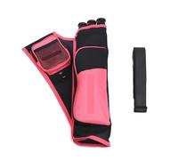 NJIEzhao Carquois de tir à l'arc Carquois de tir à l'arc 3 Tubes, Support de flèches, Portable, arrière, Main Droite, Main Gauche for Le tir à l'arc(Pink RH 1pc)