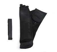 NJIEzhao Carquois de tir à l'arc Carquois de tir à l'arc 3 Tubes, Support de flèches, Portable, arrière, Main Droite, Main Gauche for Le tir à l'arc(Black LH 1pc)