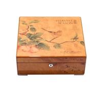 NJIEzhao Coffret à Montres Bois Massif Boîtes de Rangement Montres en Bois à 8 Fentes, vitrine Solide avec Serrure for Femmes(8-Color 4)