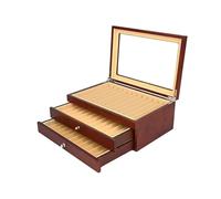 NJIEzhao Coffret de rangement et présentoir en bois laqué for stylos-plumes (capacité : 12/23/34/78 stylos) rangement feutre(Color9)