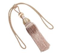NJIEzhao Curtain Tassels Tieback Multicolor Tassel Ties Wire Hanging Ball Polyester Yarn Embrasses en Corde pour Rideaux(Beige)