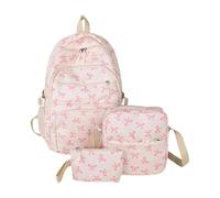 NJIEzhao Ensemble de 3 Sacs à Dos nœuds Mignons, Sac d'école, Voyage, Grande capacité, décontractés, esthétiques Genérico Juego de 3 mochilas(Color 6)