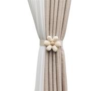 NJIEzhao Flower Curtain Strap Woven Drawstring Rope Cartoon Buckle Tassel Tieback Embrasses en Corde pour Rideaux(Beige B)