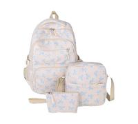 NJIEzhao Lot de 3 Sacs à Dos d'université Grande capacité, décontractés, avec nœuds, for étudiants Genérico Juego de 3 mochilas(Color 4)