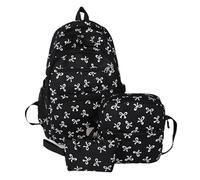 NJIEzhao Lot de 3 Sacs à Dos Grande capacité en Nylon imprimé avec nœud, réglables et Polyvalents, for Les Loisirs Voyages Genérico Juego de 3 mochilas(Color 1)
