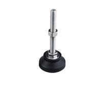 NJIEzhao Lot de 4 Pieds de Tour réglables de 60 mm de diamètre, Filetage en Acier, Pieds de nivellement, Base pivotante, Pieds articulés Pieds Régulateurs pour Matériel(D60xM8x100mm)