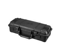 NJIEzhao Mallette de Transport en polypropylène Rigide Noire 6 Tailles, étui Portable, étanche, résistant aux Chocs, Porte-Outils, boîte à éponge Coffre de Transport(D 363x165x105mm)