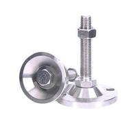 NJIEzhao Pied de Support d'équilibrage Robuste en Acier Inoxydable 304, Pieds réglage Fixes M8 M10 M12-M30 Pied Meuble reglable(D80xM20x100)