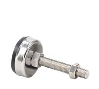 NJIEzhao Pied de Tour réglable en Acier Inoxydable M8 M10 M12 Type de Filetage Pieds de nivellement Base pivotante Pieds Régulateurs pour Matériel(D43xM12x100mm,4 Pcs)