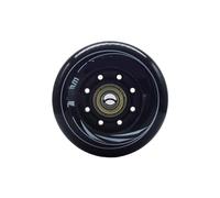 NJIEzhao Roues pour Patins à roulettes 8 pièces/Ensemble 80mm 76mm 72mm 90A Rouleaux Patins à Roues alignées de Slalom Roue for Patinage Adultes(Black 72mm ABEC7)