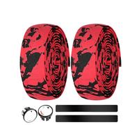 NJIEzhao Ruban de guidon vélo antidérapant 2150 x 30 2,6 mm en EVA résistant à l'usure for Ruban à guidon(Red Black)