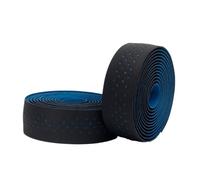 NJIEzhao Ruban de guidon vélo route, fixation blanche, accessoires VTT, PU EVA, antidérapant Ruban à guidon(Blue Black)