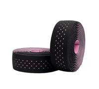 NJIEzhao Ruban de guidon vélo route, fixation blanche, accessoires VTT, PU EVA, antidérapant Ruban à guidon(Pink Black)