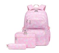 NJIEzhao Sac à Dos d'école for Femme, Simple, Polyvalent, Grande capacité, for Le collège, lycée, léger et élégant Genérico Juego de 3 mochilas(Color 2)