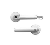 NJJIHUI Serrure de Porte électronique Ttlock poignée de Verrouillage d'empreintes digitales biométrique Rechargeable par USB antivol entrée sans clé Maison Intelligente(Silver on APP)