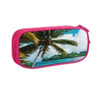 njkhbolk Organiseur de papeterie portable avec impression des îles de Norvège, grande capacité, double couche avec fermeture éclair