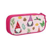 njkhbolk Organiseur de papeterie portable avec imprimé nain mignon, grande capacité, double couche avec fermeture éclair