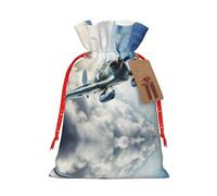njkhbolk Sac cadeau imprimé avion de la Seconde Guerre mondiale 1, fournitures de fête, il peut également être utilisé pour offrir des cadeaux