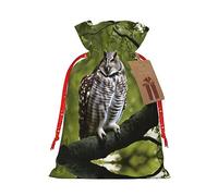 njkhbolk Sac cadeau imprimé branches hiboux, fournitures de fête, il peut également être utilisé pour offrir des cadeaux
