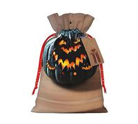 njkhbolk Sac cadeau imprimé chauve-souris et citrouille d'Halloween, fournitures de fête, il peut également être utilisé pour offrir des cadeaux