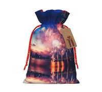 njkhbolk Sac de cadeau imprimé pyrotechnique pour le Nouvel An, fournitures de fête, il peut également être utilisé pour offrir des cadeaux