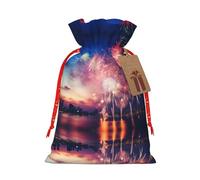 njkhbolk Sac de cadeau imprimé pyrotechnique pour le Nouvel An, fournitures de fête, il peut également être utilisé pour offrir des cadeaux