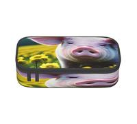 njkhbolk Trousse à crayons avec imprimé cochon de viol, grande capacité, portable et légère