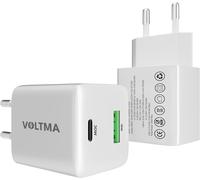 njmks-Chargeur USB Rapide 30 W ¿ Chargeur Double Port USB-C et USB-A Adaptateur Mural USB Efficace avec Technologie GaN Compatible avec Les i-Phone 15 et inférieurs, Les séries Samsung S et Note