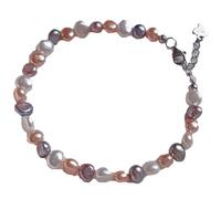 NJNRCOHXV Collier De Perles, Collier De Perles Baroques D'Eau Douce Naturelles, Accessoires De Couleur Bonbon Dopamine En Argent S925, Cadeaux D'Anniversaire, Cadeaux De La Saint-Valentin