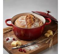 Njörd & Freya Cocotte en fonte avec couvercle Revêtement émaillé Compatible tous feux et induction Diamètre 24 cm