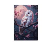 NJOFERDIN Chouette Murale DécoRatononion Murale Peintures Sur Toile Impression Sur Toile Affiche DecoRatononion Pour Salon Chambre DécoRatononions 20x30inch(50x75cm)