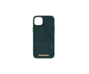 Njorð byELEMENTS - Coque de protection pour téléphone portable - compatibilité avec MagSafe - 100 % de plastique recy uir de saumon - vert