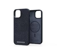 Coque Njord byELEMENTS Salmon Leather pour Apple iPhone 14 - Noir