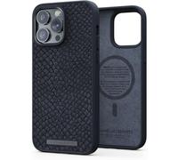 NJORD Coque MAGSAFE Cuir DE Saumon IPHONE 14 Pro Max Noir