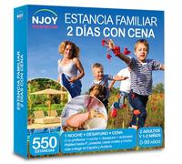 NJOY Experiences - Coffret Cadeau - Séjour Famille de 2 Jours avec Dîner - Idée Cadeau - Séjour Famille avec 1 Nuit Dîner pour 2 Adultes et 1 ou 2 Enfants