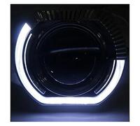 Njprmbq Phares Avant Phare De Voiture De Lentille De Projecteur LED Bi De 5500K 22040Lux LHD Pour La Mise À Niveau Phare Avec Trois Réflecteurs(With Angel EyesB)