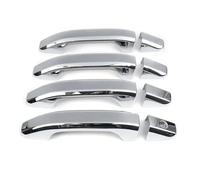 Njprmbq Poigner Porte Droite Pour Chevy Pour Silverado 1500 2500 3500 2014-2019 8 Pièces Ensemble Poignée De Porte Extérieure Voiture Couvre Chrome