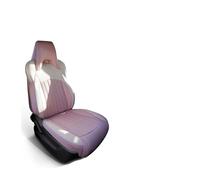 Njprmbq pour BYD pour Dauphin pour Mini Mouettes EV 2024 2025 Ensemble Complet Housses Siège Voiture Cuir Housse Protection Coussin Remplacement Sieges Voiture Couvre(A Pink White)