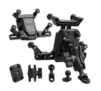Njprmbq Support Téléphone Moto Antichoc, Adapté Longs Trajets Aux sur Routes Non Goudronnées, pour La Conduite VTT ADV M-Bike Support Navigation GPS(Mirror Seat Fixation)