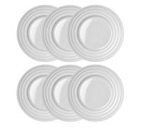 NJRD Assiette Lines Ø27 cm Lot de 6 Blanc