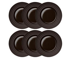 NJRD Assiette Lines Ø27 cm Lot de 6 Marron