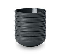 NJRD Bol Lines Ø16 cm Lot de 6 Gris foncé