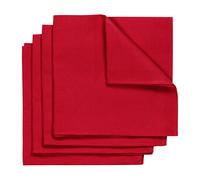 NJRD Serviette Metric 47x47 cm Lot de 4 Rouge