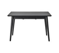 NJRD Table à manger VIOR 90x120 cm Chêne laqué noir