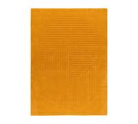 NJRD Tapis en laine Levels circles jaune 200x300 cm