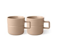 NJRD Tasse Lines 30 cl Lot de 2 Beige