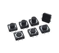 NJRPWAUNK Bouton de Commutation d'alimentation 10 pièces PCB Tactile Tact Mini Bouton Poussoir SMD 4pin Micro Interrupteur 12 * 12 * 4.3/5/6/7/8/9 MM 12x12*4.3MM/5MM/6MM/7MM/8MM/9MM(12x12x5mm)