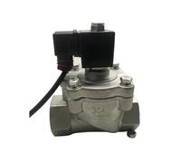 NJRPWAUNK Électrovanne Acide et alcaline à 2 Voies 6 Bars 0,6 MPa 1 Pouce DC24 V Orifice 40 mm SS304 DN40 normalement fermé(NPT-36V)
